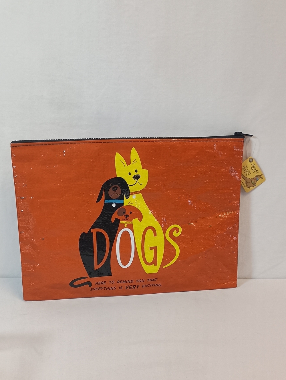 Blue Q Bags Jumbo Pouch in the "Dogs" Theme Recycled Materials NWT